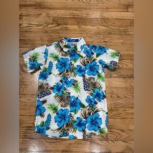 Boys Blue Floral Shirt